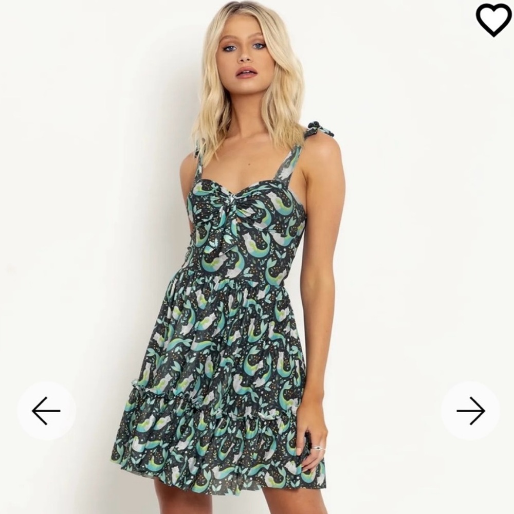 BlackMilk Purrmaid Sweet Tie Dress